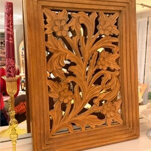 Intricate Brown Floral Wall Decor